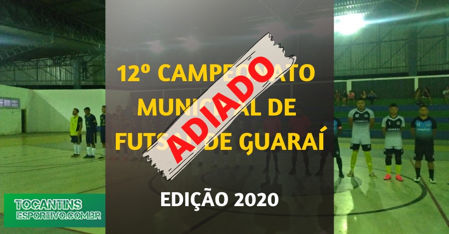 Após Primeira Rodada LERG adia os Próximos Jogos do campeonato Municipal de Futsal de Guaraí em função do coronavírus